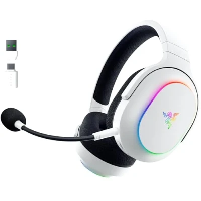 Afbeelding van Razer Barracuda X Chroma Draadloze Multi Platform Gaming Headset met 6 Zone RGB (SmartSwitch Hyperspeed &amp; Bluetooth, 40mm Drivers, Afneembare HyperClear Cardioid Mic) Wit