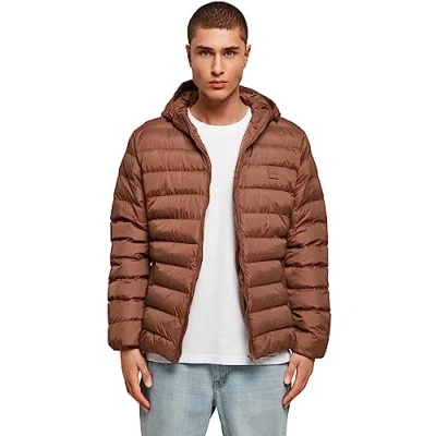 Afbeelding van Urban Classics Basic Bubble Winterjas, Heren, Maat: 3XL, Bark