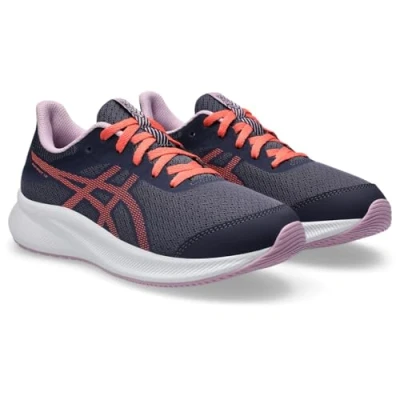 Afbeelding van Asics Patriot 13 Unisex Hardloopschoenen voor op de weg kinderen, Maat: 35, Indigo fog/papaya Textiel/ synthetisch
