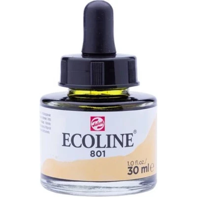Afbeelding van 3x Talens Ecoline waterverf flacon van 30 ml, goud