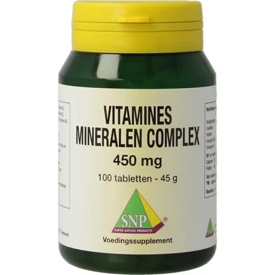 Afbeelding van SNP Vitamines mineralen complex 450 mg 100 tabletten