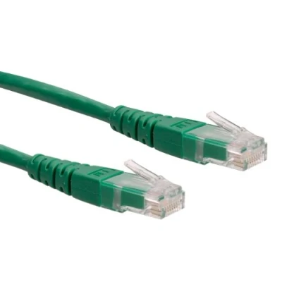 Afbeelding van Netwerkkabel Cat6 U/UTP 5 meter (100% koper, Groen)