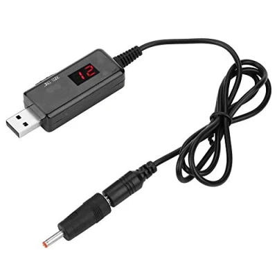 Afbeelding van USB 9V naar 12V DC Boost Converter Transformator Laadspanning Kabel met LED Indicator