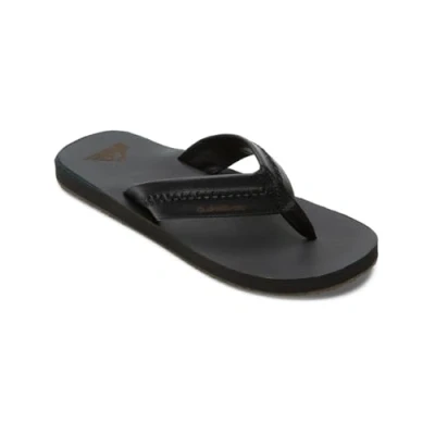 Afbeelding van Quiksilver Carver Teensandalen, Heren, Maat: 46, Anthracite Leer
