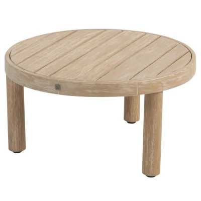 Afbeelding van 4 Seasons Outdoor Sem salontafel rond 60 cm (H 32) Brushed Teak