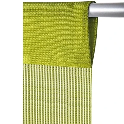 Afbeelding van Arsvita Draadgordijn met lussen voor gordijnroede, individueel in te korten gordijnen, draadgordijn, gordijn vele kleuren en maten (B140xL250 cm, lichtgroen)