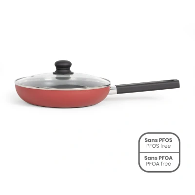 Afbeelding van Livoo Koekenpan 26 cm, Pan + steelpan, Rood