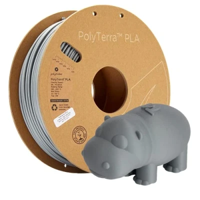 Afbeelding van Polymaker 70825 PolyTerra PLA Filament kunststof 2.85 mm 1000 g Grijs (mat) 1 stuk(s)