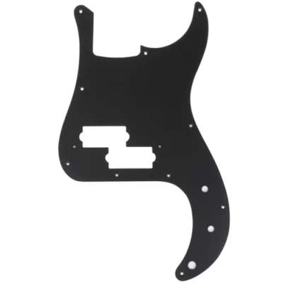 Afbeelding van Musiclily Pro 10 Schroefgaten P stijl Bas Slagplaat voor Fender Japan 4 String Precision Bass, 1 laags Mat Zwart