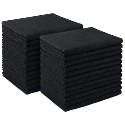 Afbeelding van AIDEA microvezel reinigingsdoek voor auto 24PK, premium handdoeken in de auto, zachte en absorberende reinigingsdoek, washandje huis, keuken, (30,5 cm x 16 inch)