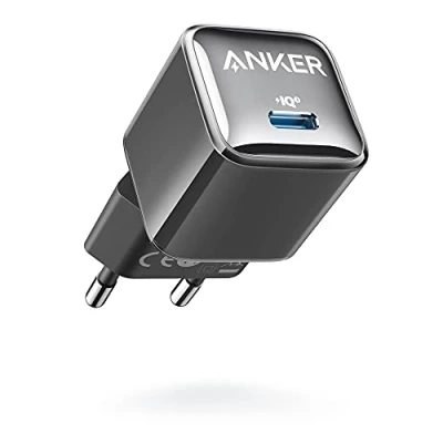 Afbeelding van Anker 511 Charger (Nano Pro) 20W PIQ 3.0 oplader, USB C voeding, compatibel met iPhone 13/13 Mini/13 Pro/13 Pro Max/12, iPad/iPad Mini, Pixel, Black Ice (kabel niet inbegrepen)