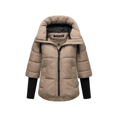 Afbeelding van Navahoo Stepp Lotusherz Winterjas, Dames, Maat: XS, Taupe grey