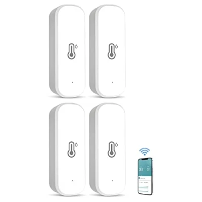 Afbeelding van Tuya Mini thermometer, hygrometer, voor binnen, wifi, temperatuursensor, thermo hygrometer met app melding en gegevensopslag, babykamer, broeikas, wijnkelder, garage