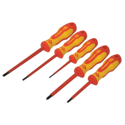 Afbeelding van C.K Triton XLS Schroevendraaierset VDE 5 delig Plat, Kruiskop Phillips
