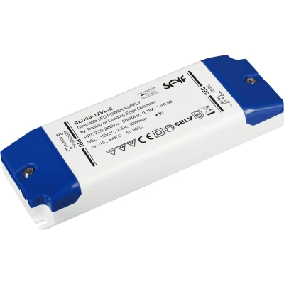 Afbeelding van Self Electronics SLD30 12VL E LED transformator, driver Constante spanning 30 W 2.5 A 12 V/DC Montage op ontvlambare oppervlakken, Dimbaar,