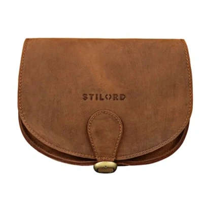 Afbeelding van STILORD &#039;Helena&#039; Kleine handtas Leren Schoudertas Dames Uitgaande Tas Crossbody Vintage Echt Leer, Kleur:aneto bruin
