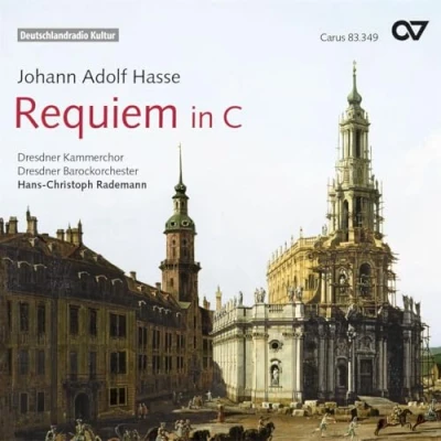 Afbeelding van Dresdner Kammerchor, Barockorchester, Hans Christoph Rademann Hasse: Requiem In C Major (CD)