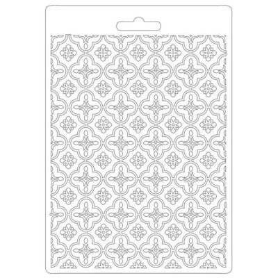 Afbeelding van Stamperia Soft Mould A5 Lady Vagabond Lifestyle Metal Texture (K3PTA5604) (DISCONTINUED)