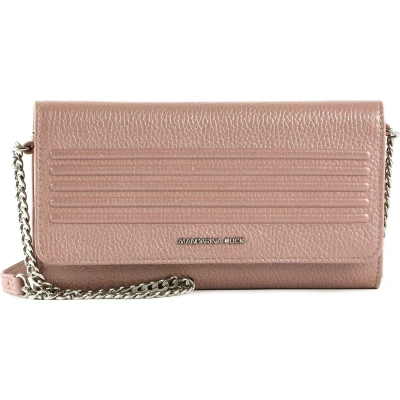 Afbeelding van MANDARINA DUCK Leren Schoudertas Avondtas I Con Wallet Bag Rosewood Roze