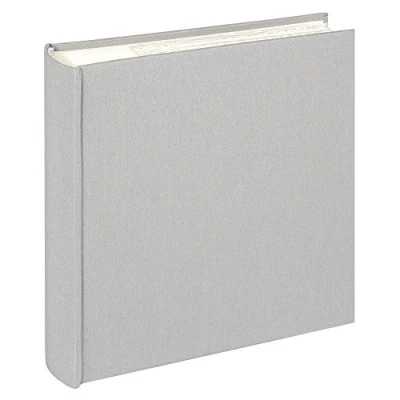 Afbeelding van walther design fotoalbum grijs 200 foto&#039;s 10 x 15 cm memo slip in boek linnen, doek ME 510 D