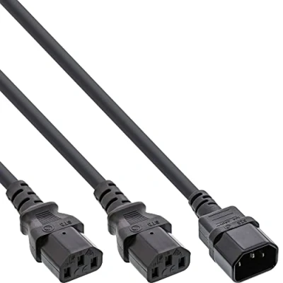 Afbeelding van InLine 16633 1.8m Zwart electriciteitssnoer