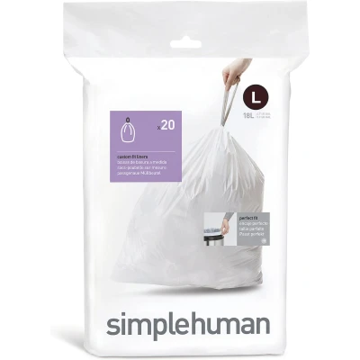 Afbeelding van Afvalzak simplehuman Code L 18L (20 Delig)