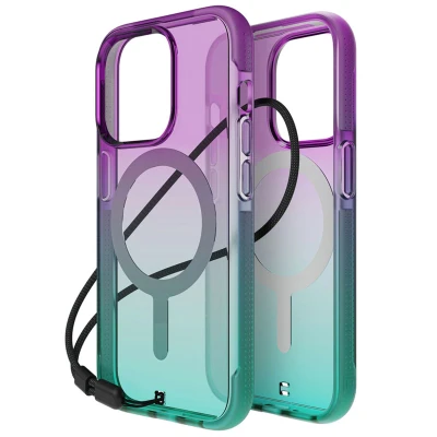 Afbeelding van Apple iPhone 15 Pro MagSafe Hoesje Kunststof BodyGuardz Backcover/Hardcase Blackberry Jam Telefoonhoesje Shockproof/Valbescherming