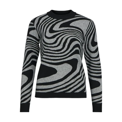Afbeelding van Object RAY AOP Trui black, Dames, Maat: Large, Black
