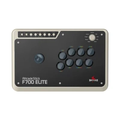 Afbeelding van MAYFLASH Arcade Stick F700 Elite with Sanwa Buttons and Joystick for PS5, PS4, Switch, Windows, Apple, Android, more. The Fighting supports wireless Bluetooth, 2.4G, wired connections.