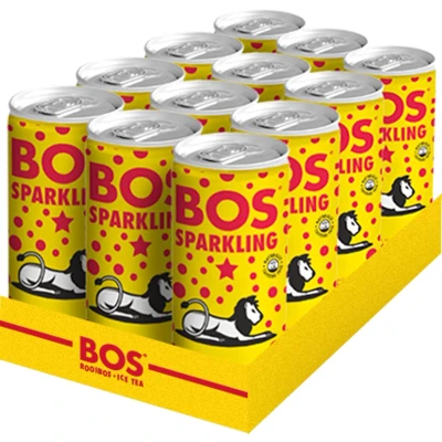 Afbeelding van Bos Ice Tea Sparkling Lemon Bio Blik 250ml. A12