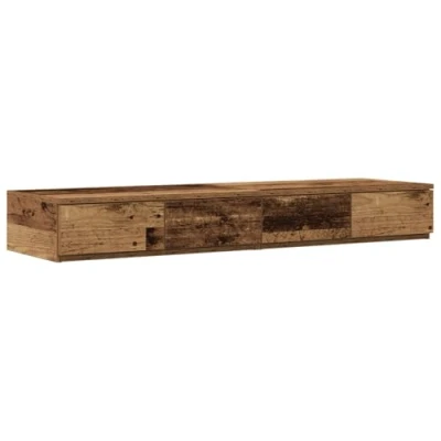 Afbeelding van vidaXL Nachtkastjes Verweerd hout Massief 120 x 36.5 16.5 cm