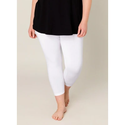 Afbeelding van Base Level Curvy cropped basis legging Audrey wit