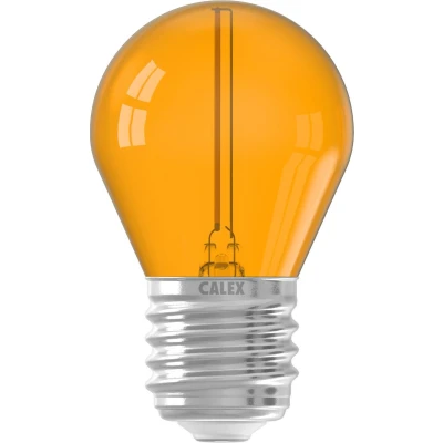 Afbeelding van Gekleurde LED kogellamp Oranje E27 1W 240V
