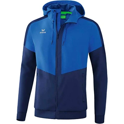 Afbeelding van Erima heren Squad tracktop jack met capuchon (1032007), new royal/new navy, XXL