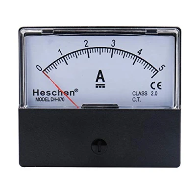 Afbeelding van Heschen Rechthoek Comité Opgezette Huidige Metermunitiemeter Meetapparaat DH 670 gelijkstroom 0 5A Klasse 2.0 Ce vermeld