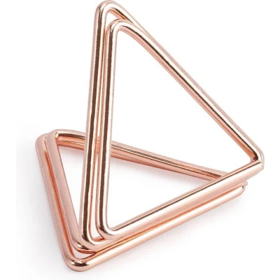 Afbeelding van Naamkaarthouders Triangle Rosé Goud 2,3cm 10st