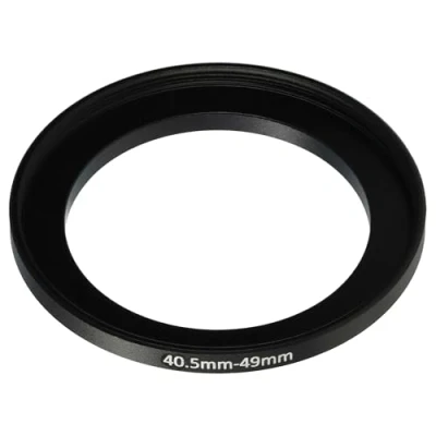 Afbeelding van vhbw Step up ring adapter van 40,5 mm naar 49 voor cameralens filteradapter, metaal, zwart