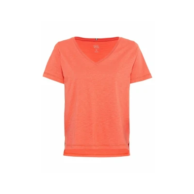Afbeelding van camel active Vneck Tshirt basic, Dames, Maat: XL, Water melon