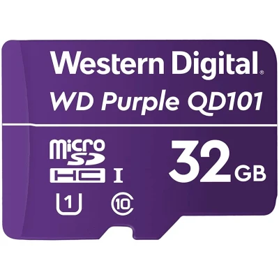 Afbeelding van WD Purple Micro SDHC 32GB UHS1 &amp; A1