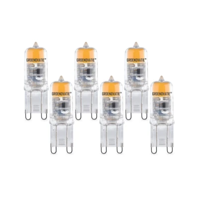 Afbeelding van G9 LED Lamp 2W COB Warm Wit Dimbaar 6 Pack