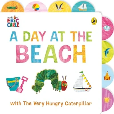 Afbeelding van A Day at The Beach with Very Hungry Caterpillar: Tabbed Board Book