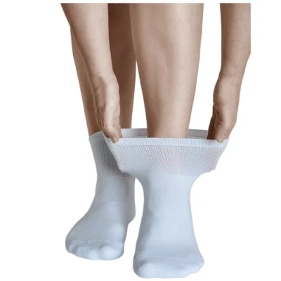 Afbeelding van VITSOCKS Gewatteerde Zool Brede Enkel Comfort Sokken Dames (3 PAAR) Gevoelige Voeten, wit, 39 42