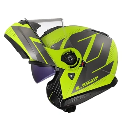 Afbeelding van LS2 FF908 Strobe II Code Helm, grijs geel, afmeting L voor man