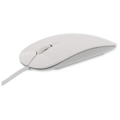 Afbeelding van LMP 20411 Easy Mouse USB met 2 knoppen en wiel wit/zilver
