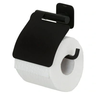 Afbeelding van WC rolhouder Tiger Colar Klep Zwart