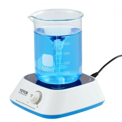 Afbeelding van VEVOR magneetroerder, 3000 ml, 0 2000 omw/min, roerplaat met instelbaar toerental, ml plaatmixerset, roerstaaf meegeleverd, adapter inbegrepen, voor landbouw enz.