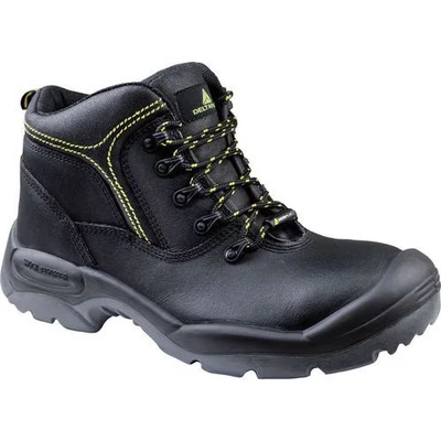 Afbeelding van Deltaplus SANTAS3NO43 Hoge veterschoenen van Buffalo glad leer S3 Src, zwart, maat 43