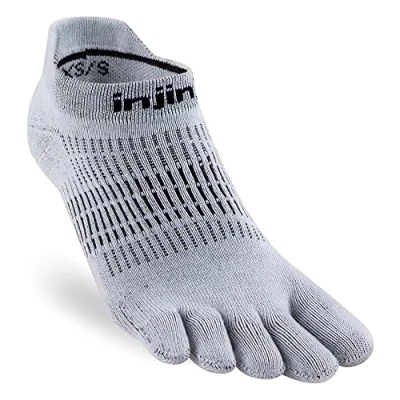 Afbeelding van Injinji Women&#039;s Run Lightweight No Show Lichtgrijs 40 45