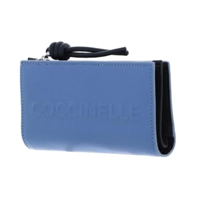 Afbeelding van COCCINELLE Leren Portemonnee Myrtha Maxi Log Wallet Azul / Midnight B Blauw