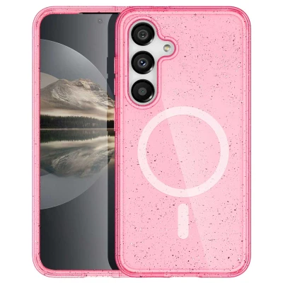 Afbeelding van Samsung Galaxy S24 Glitter Hoesje Kunststof imoshion Hardcase/Backcover Roze Telefoonhoesje